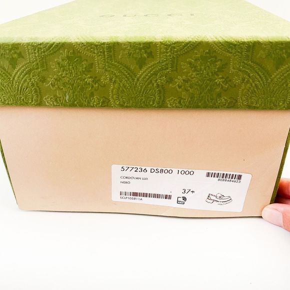 Gucci Loafers Lug Sole Chunky Black Leather Horsebit Size 37.5, 7.5 - Picture 14 of 14